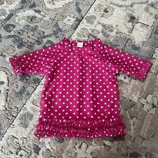 Ruffle Butts Polka Dot Swim Rash Guard Size 12-18 Months
