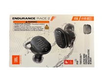 JBL Endurance Race 2 Wireless Earbuds Black - NEW
