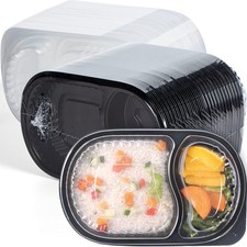 YANGRUI To Go Container, Shrink Wrap 35 Pack 21 oz Reusable Machine Washable ...