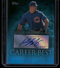 2009 Topps #CBA-KG Kevin Gregg Career Best Autographs