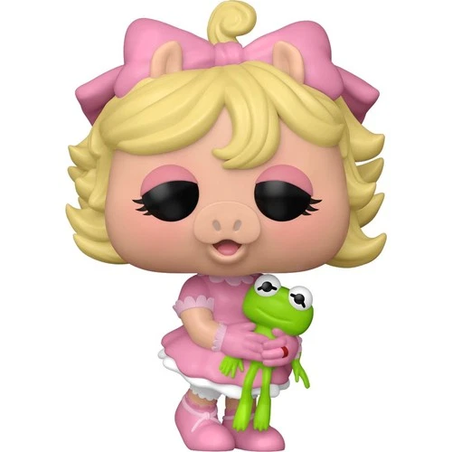 FUNKO • Muppet Babies • BABY PIGGY w/Kermie doll #1697 • w/Pro • Ships Free
