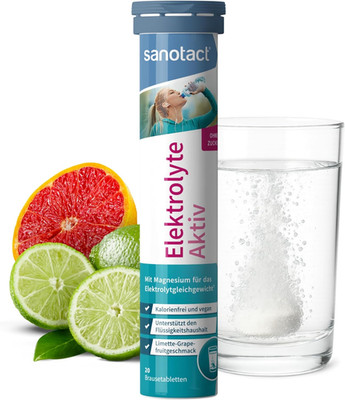 Sanotact Elektrolyte Aktiv   20 Brausetabletten   Mit Magnesium, Natrium & Kaliu