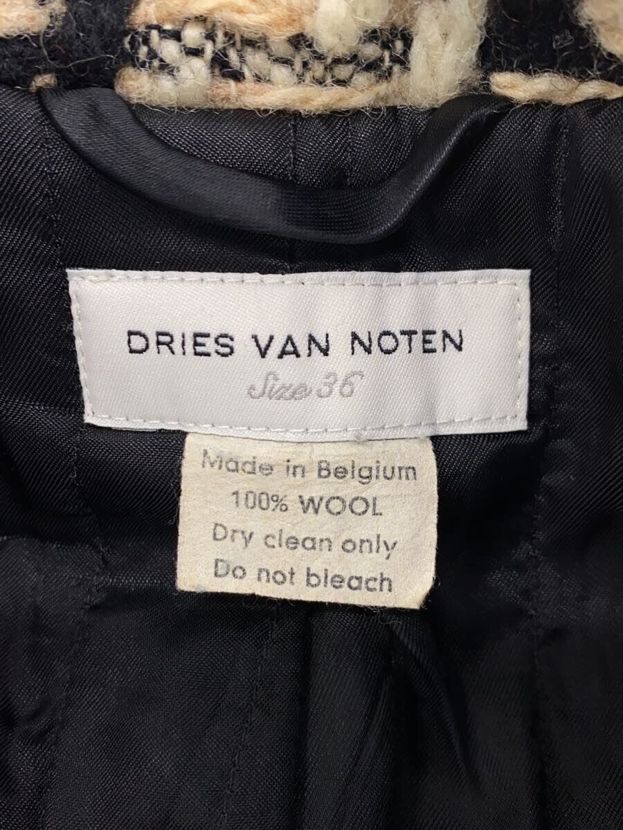 ALTRA DRIES VAN NOTEN ALTRO CAPPOTTO 36 LANA NERO CHECK