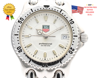 【美品】TAG HUERE Professional WG1212-K0 ▷[ Exc+5 ] TAG Heuer S/el Professional WG1212-K0 33mm Qz White