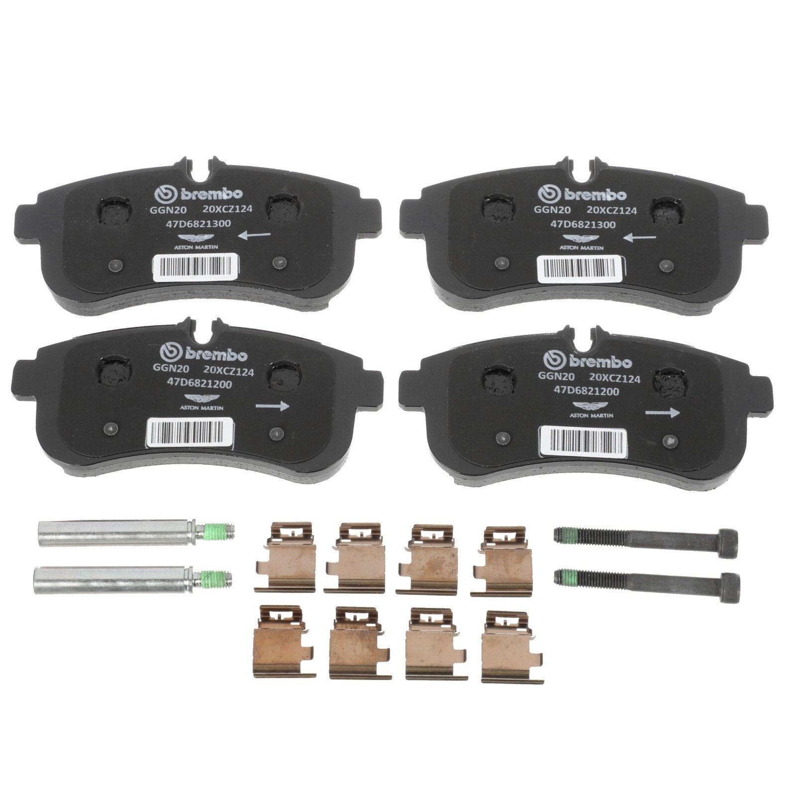 GENUINE ASTON MARTIN REAR BRAKE PAD KIT OEM NEW MY83-2C562-AB