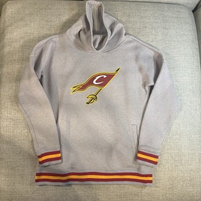 Cleveland Cavaliers Hoodie Mens Medium Gray NBA Fleece Pullover Logo
