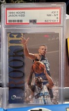 1994 Hoops Jason Kidd Rookie RC #317 - PSA 8 - NEARMINT-MINT