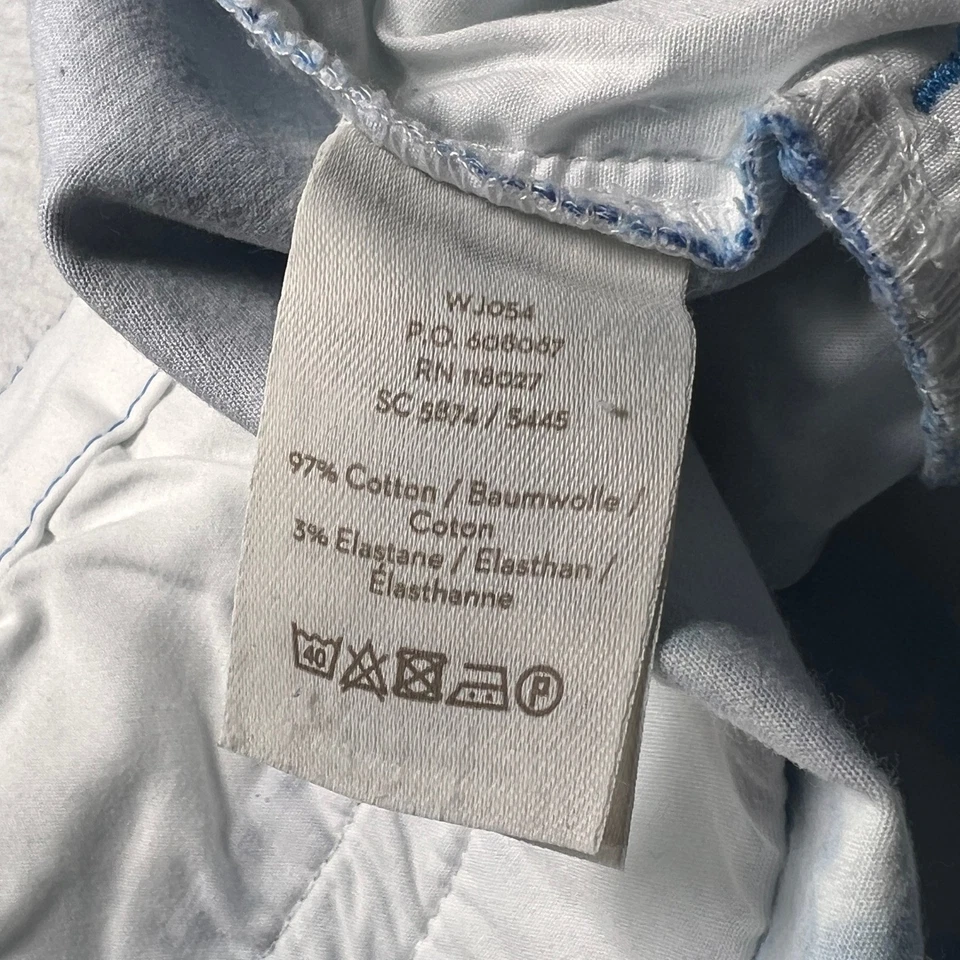 Boden Blue Floral Cotton Blend Shorts Women Size 16 Chino Casual Golf Resort - Image 4 of 4