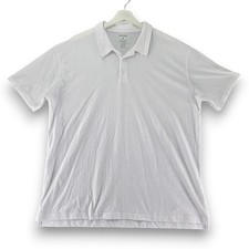 TRUE CLASSIC Mens White Short Sleeve Polo Shirt Size 2XL Cotton Blend Casual