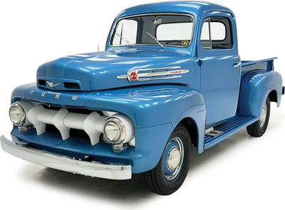 1952 Ford F1 Light Blue in 1:24 scale by IXO