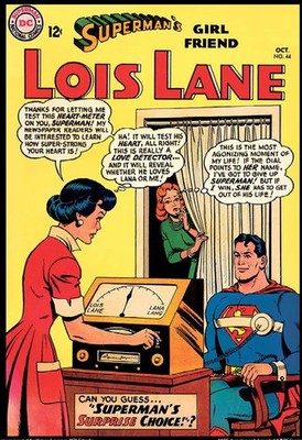 Superman's Girlfriend Lois Lane #44 9x12 FRAMED Art Print, Vintage 1963 DC Comic