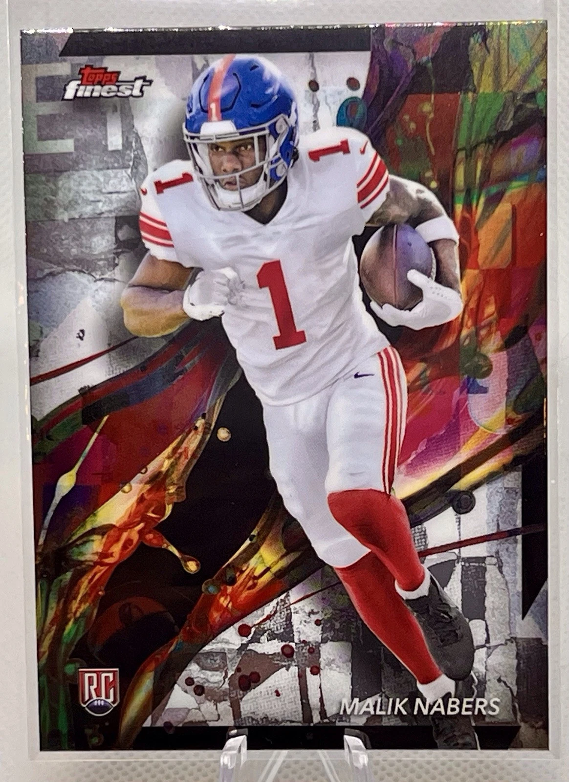MALIK NABERS RC 2024 Topps Finest #90 Rookie New York Giants