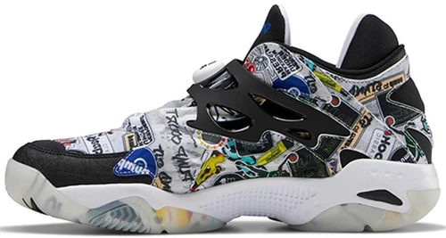 Reebok Pump Court Sticker City - White Black
