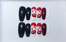 Vampire bites Halloween press on nails