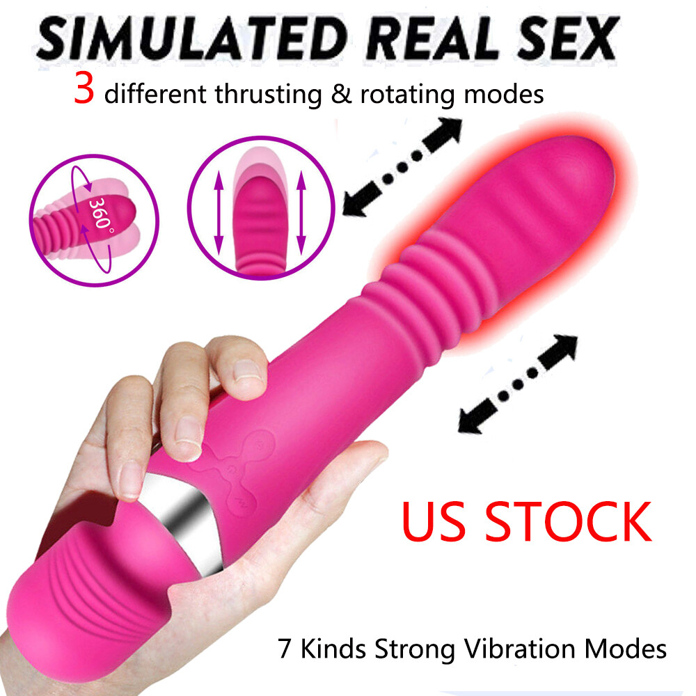 Multispeed-Rechargeable-Dildo-Heated-G Spot-Thrusting-Vibrator Sex Toys  Massager