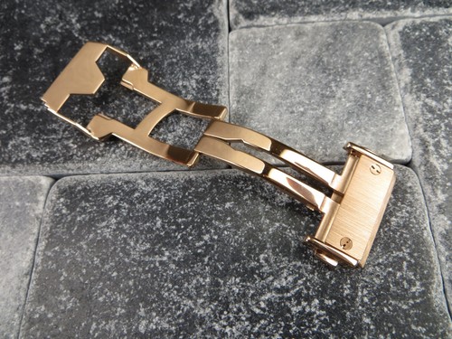 22 24mm Stainless Deployment Buckle Pink Gold Plate HUBLOT Big Bang Strap Clasp - Picture 4 of 9