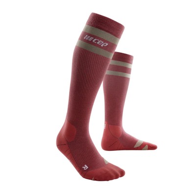 CEP Men's Hiking 80's Berry/Sand Compression Socks (WP30IH)