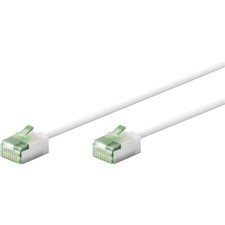 CAT 8.1 U/FTP PATCH CABLE 1m Ultra-Flexible and Slim WHITE
