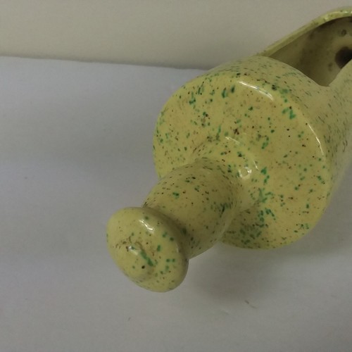 Vintage Yellow Green Rolling Pin Planter Footed Farmhouse - Picture 6 of 8