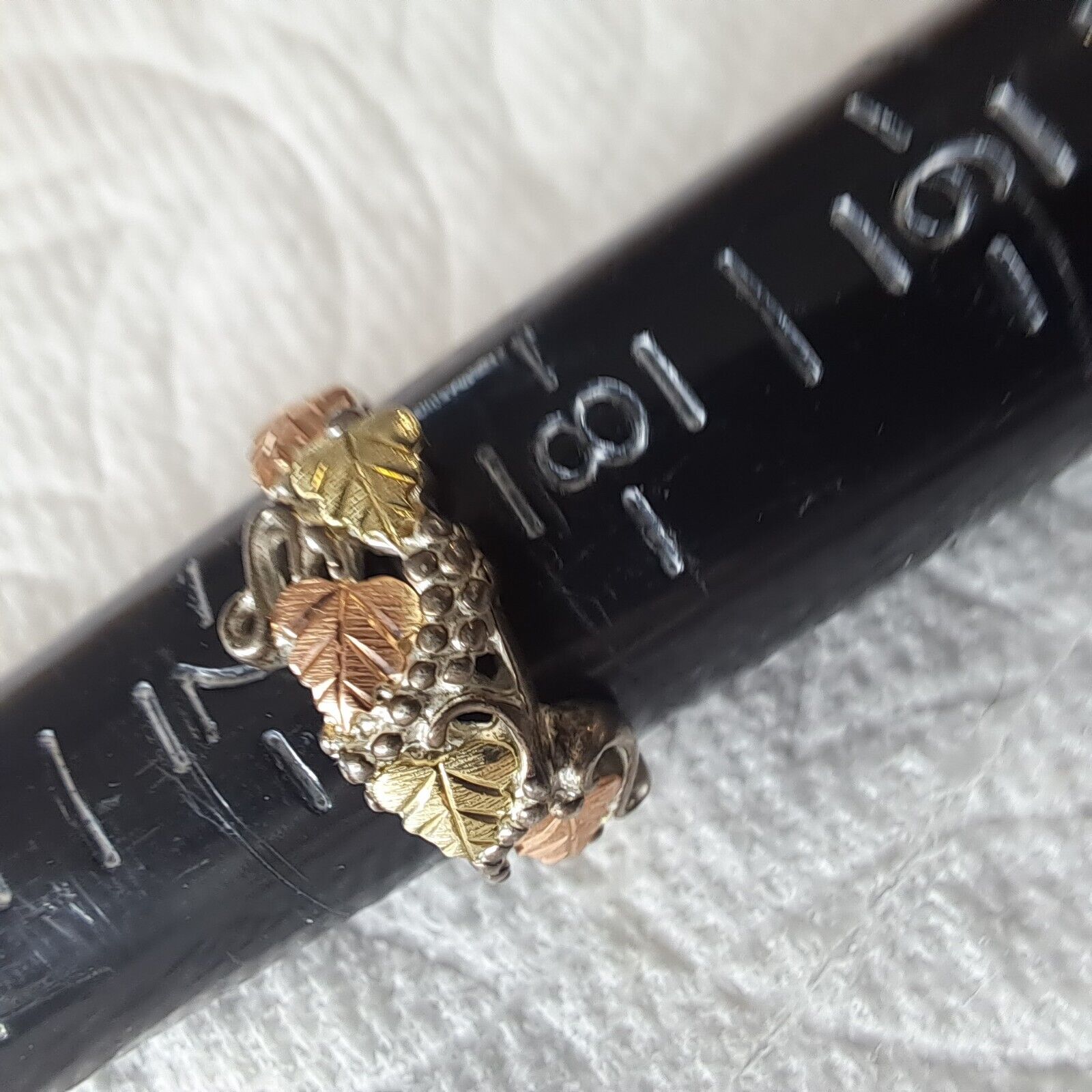 black hills gold ring Size 7.5 Gold On 925 Sterli… - image 1