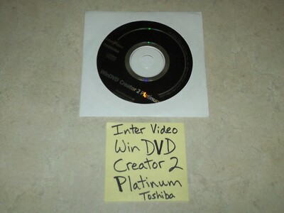 WinDVD Creator 2 Platinum By InterVideo Circa 2004 Toshiba