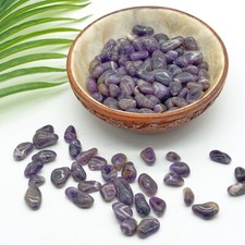 Small Amethyst Healing Crystals Purple Gemstones Tumblestones Bulk Reiki 10-20mm