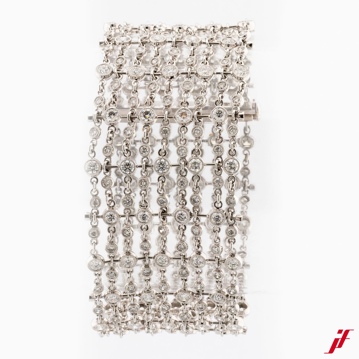 Hvelplund Designerarmband 750/18K Weißgold Diamanten Brillanten 7  