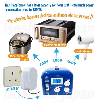 [NEW] Transformer for UK 230V to 100V 110 Japan or USA 2000VA Accuphase Luxman