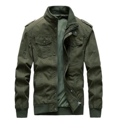 cotton stand collar jacket