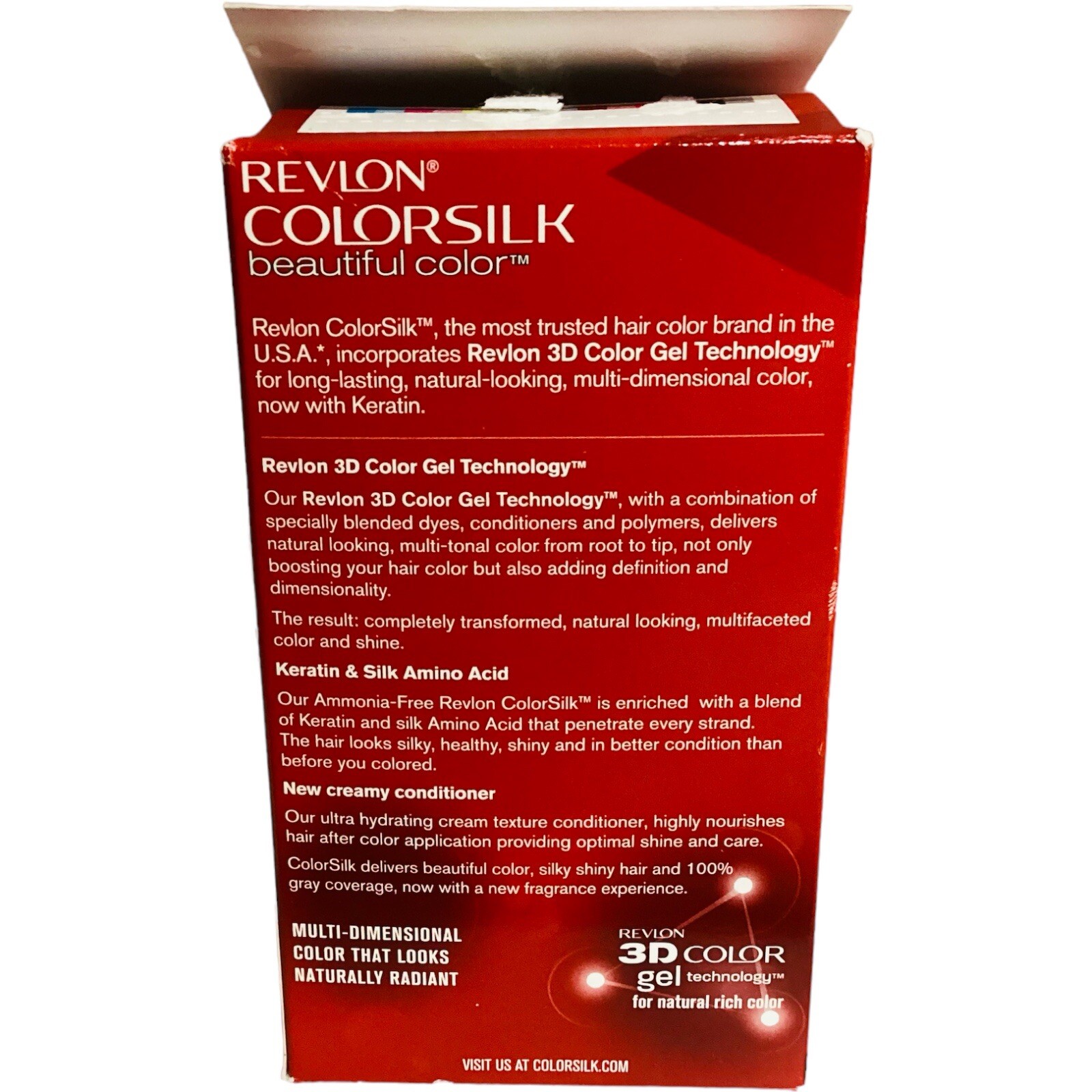 Revlon Colorsilk Beautiful Color With Keratin #61 Dark Blonde 3D Color Open Box