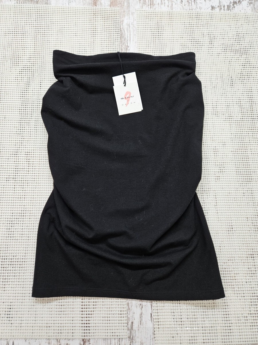 The Nines by Hatch Jersey Shirred Maternity Skirt XS Black The Nines by Hatch Jersey Shirred Maternity Skirt XS Black