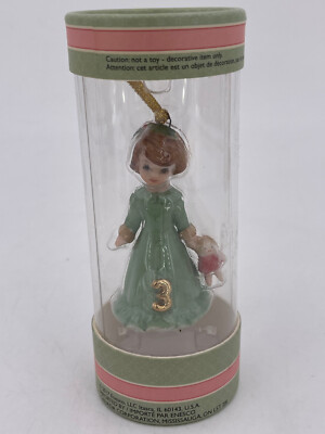 Growing Up Girls-Brunette Age 3 Ornament 2.75''-4058385