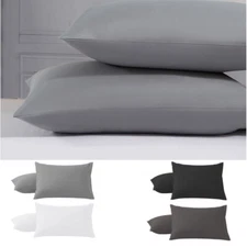 Jersey Knit Pillowcases Set of 2/4 Cotton Soft Breathable Bed Pillow Cases 
