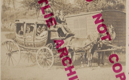 Antrim NEW HAMPSHIRE RPPC 1906 STAGECOACH Stage RAILROAD COACH from Depot - Picture 2 of 4