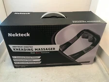 Nekteck Shiatsu Neck and Back Massager with Soothing Heat Electric Deep Tissue