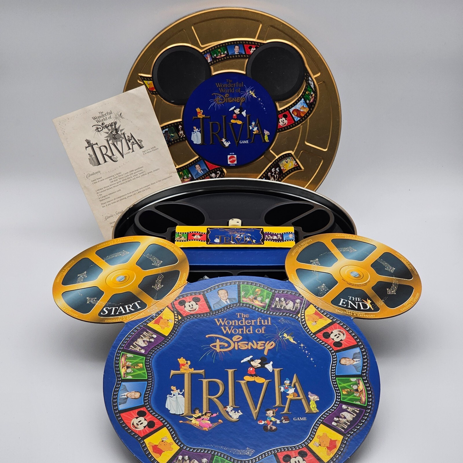 1997 Disney Trivia Game by Mattel Complete with All Pieces