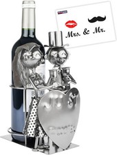 Weinflaschenhalter Brautpaar Just Married Hoc...