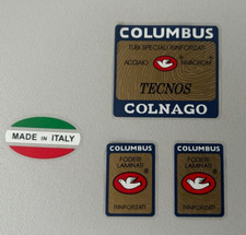 Columbus TECNOS  frame +2 fork decals , stickers