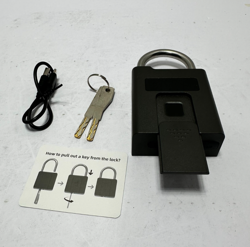 eLinkSmart Padlock Fingerprint App Control Key Heavy Duty Waterproof - Picture 5 of 6