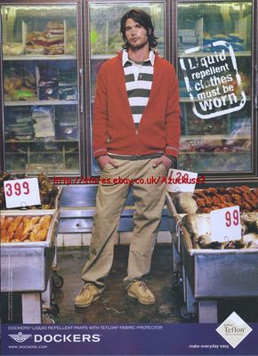 Dockers ''Liquid Repellent Clothes'' Kleidung 2004 Magazin Werbung #1120