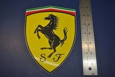 Ferrari Shield Large 7 Vinyl Fender Scuderia Sticker- Genuine 95992904