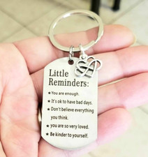 Inspirational Keychain, Inspirational Gift, Inspirational Key Ring, Affirmations