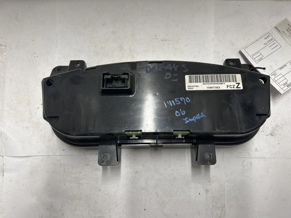 2006 CHEVROLET IMPALA Speedometer cluster US U2E 44k miles OEM 06 - Imagem 2 de 4