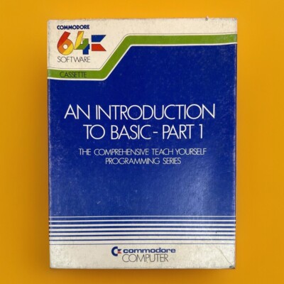 Commodore Introduction To Basic Part 1 Tape Set For Commodore 64 C64 C64 In Box