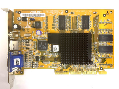 ASUS AGP-V7100MAGIC 32M NVIDIA GEFORCE2 MX AGP VIDEO CARD VGA COMP SVID MXB169