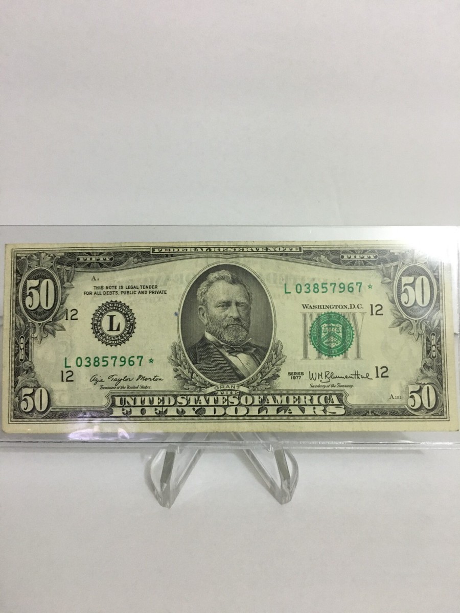 1977 $50 Dollar star note | eBay