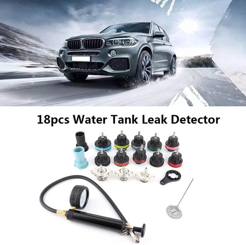 18pcs Radiator & Coolant Pressure Tester Cooling System Pressure Tester Kit new - Foto 4 di 10