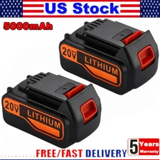 2-Pack For BLACK+DECKER 20V LB2X4020 Battery LBXR20-OPE LITHIUM MAX LDX220 5.0Ah