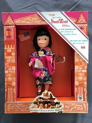 Rare 1964 Pressman Lipson Pen Pal Walt Disney Its A Small World Doll Japan Ebay
