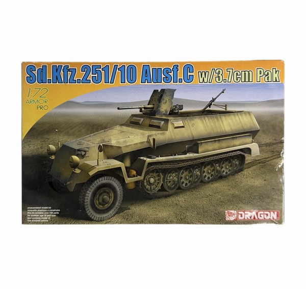 Dragon Armor Pro 1:72 Wwii Sd.Kfz.251/10 Ausf.C With 3.7Cm Pak-image